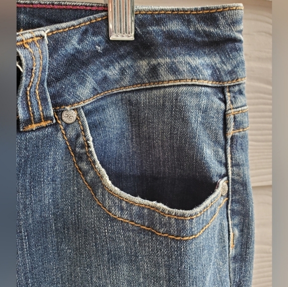 Duck Head Jeans Co. Medium Wash Low-rise Boot Cut Y2K Denim Jeans Long Inseam - Picture 7 of 14